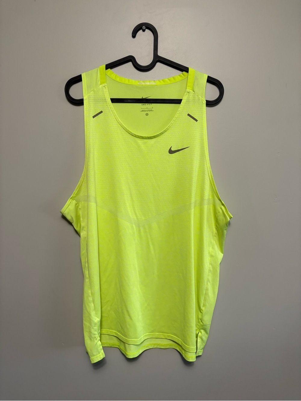 Nike Men’s Neon Yellow Swim/Training Tank